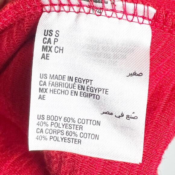 INC INTERNATIONAL CONCEPTS Ribbed Jogger Pants High Rise Tapered Red Size Small - Picture 7 of 8